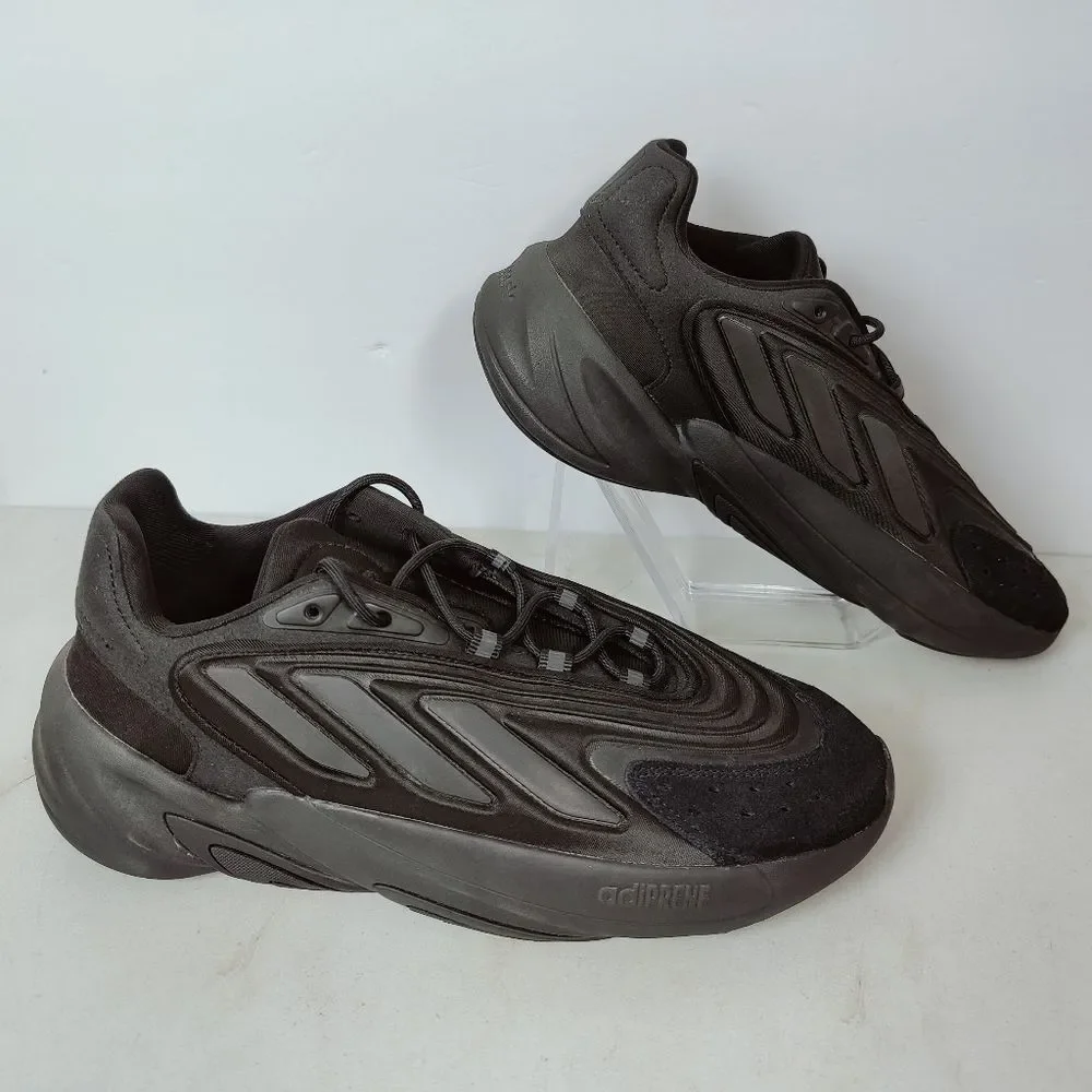 NWOT Adidas Men's Ozelia 'Black Carbon' Sneakers, Sz 7.5